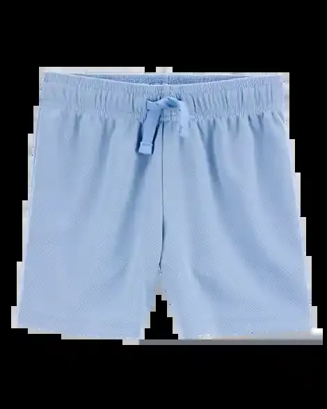 Carters Toddler Solid Cotton Blend Shorts – Blue Blue 4T
