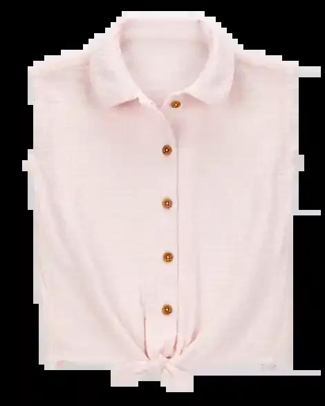 Carters Toddler Solid Sleeveless Fashion Top – Pink Pink 4T