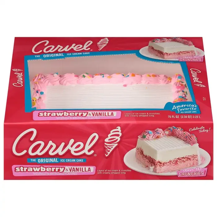 Carvel Strawberry & Vanilla Ice Cream Cake 75 fl oz