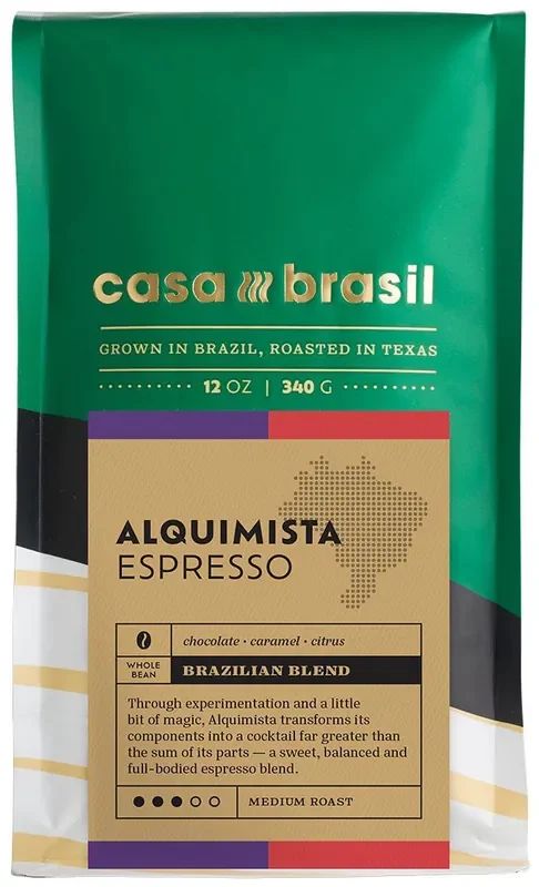 Casa Brasil Alquimista Espresso Whole Bean Coffee