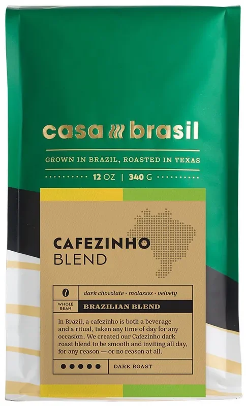 Casa Brasil Cafezinho Blend Whole Bean Coffee