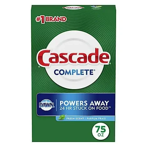 Cascade Complete Dishwasher Detergent Powder Fresh Scent – 75 Oz