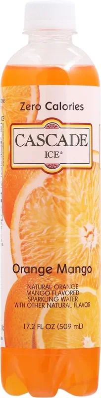 Cascade Ice Zero Calories Orange Mango Sparkling Water – 17.20 fl oz