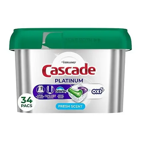 Cascade Platinum Actionpacs, Fresh Scent – 34 Ct. – 34 CT