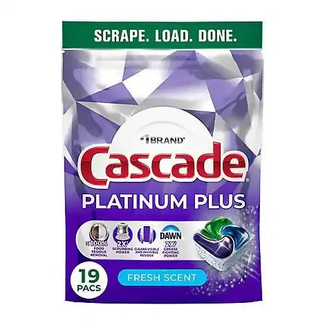 Cascade Platinum Plus Actionpacs Fresh Scent 19 Ct – 19 CT