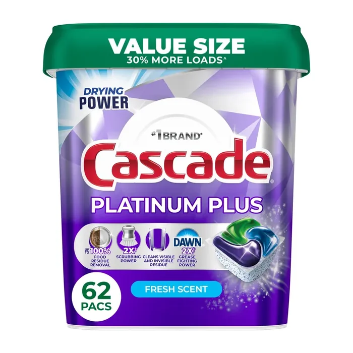 Cascade Platinum Plus Dishwasher Pods – Fresh Scent