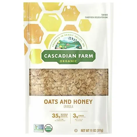 Cascadian Farm Organic Oats And Honey Granola – 11 OZ