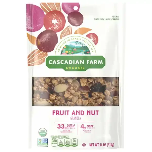 Cascadian Farm Organic Whole Grain Fruit & Nut Granola