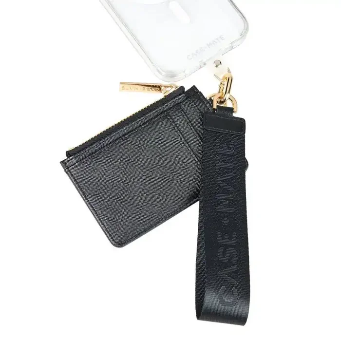 Case-Mate Phone Strap – Essential Wallet Black Android & iPhone Compatibility, Nylon