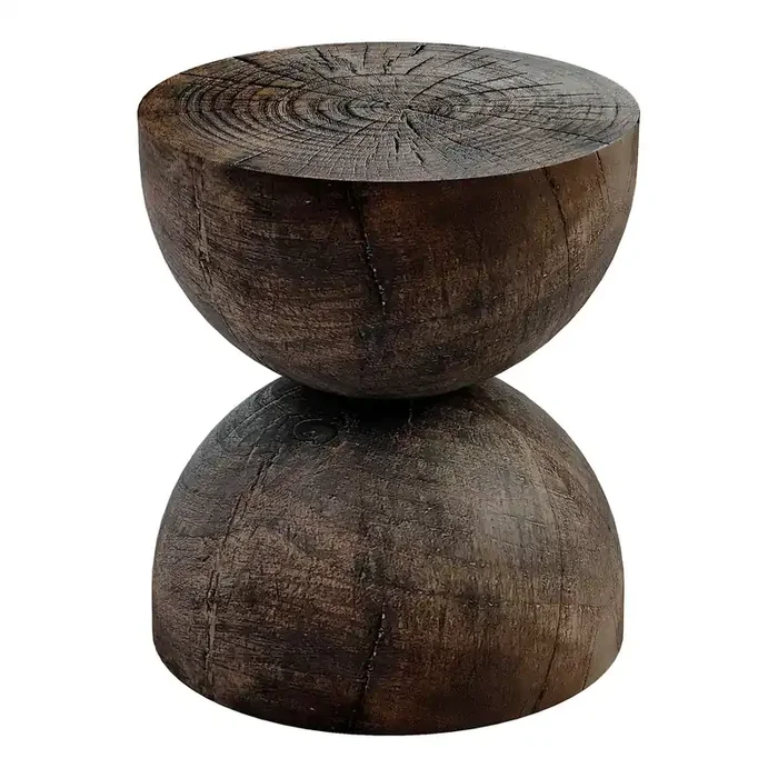 Casen Round Hourglass Outdoor Side Table