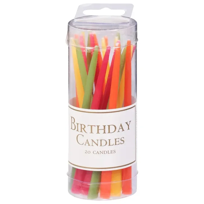 Caspari Tutti Fruitti Birthday Candles 20 ea