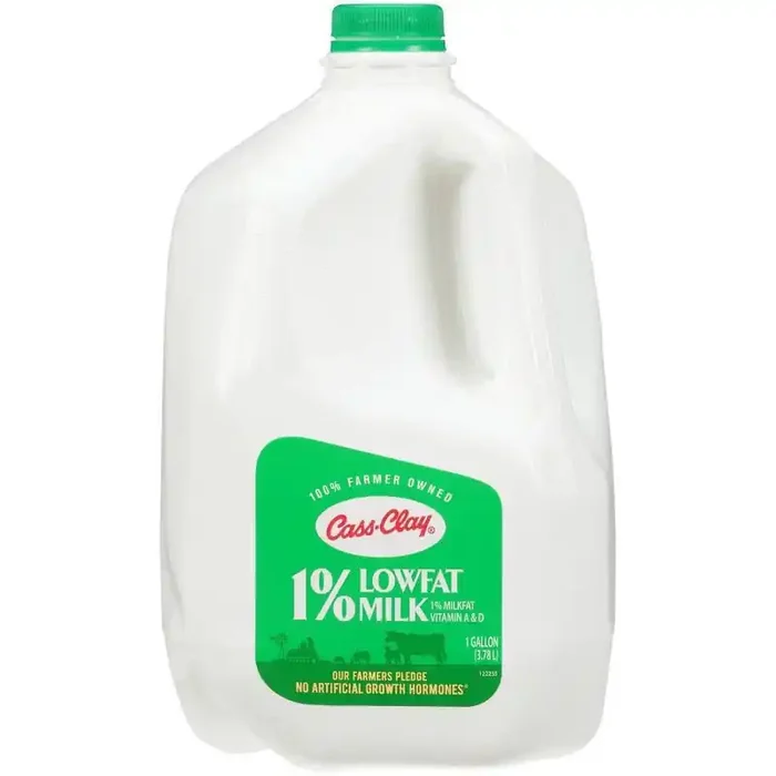 Cass Clay 1% Milk – 1gal