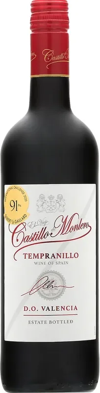 Castillo de Monlero 2019 DO Valencia Tempranillo 750 ml