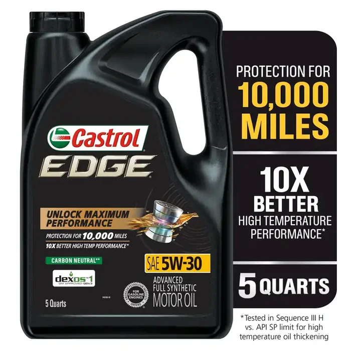 Castrol Edge Sae 5W-30 Advanced Full Synthetic Motor Oil