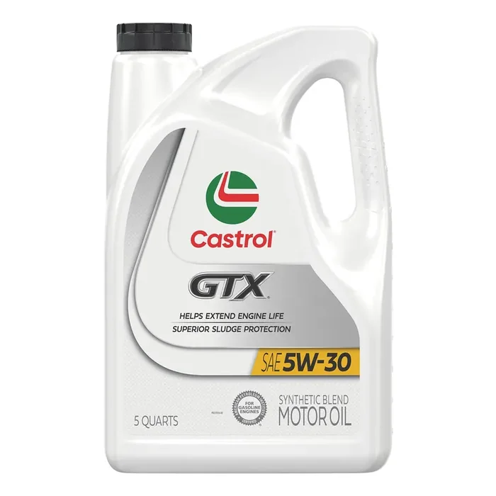 Castrol GTX 5W-30 Synthetic Blend Motor Oil, 5 Quart