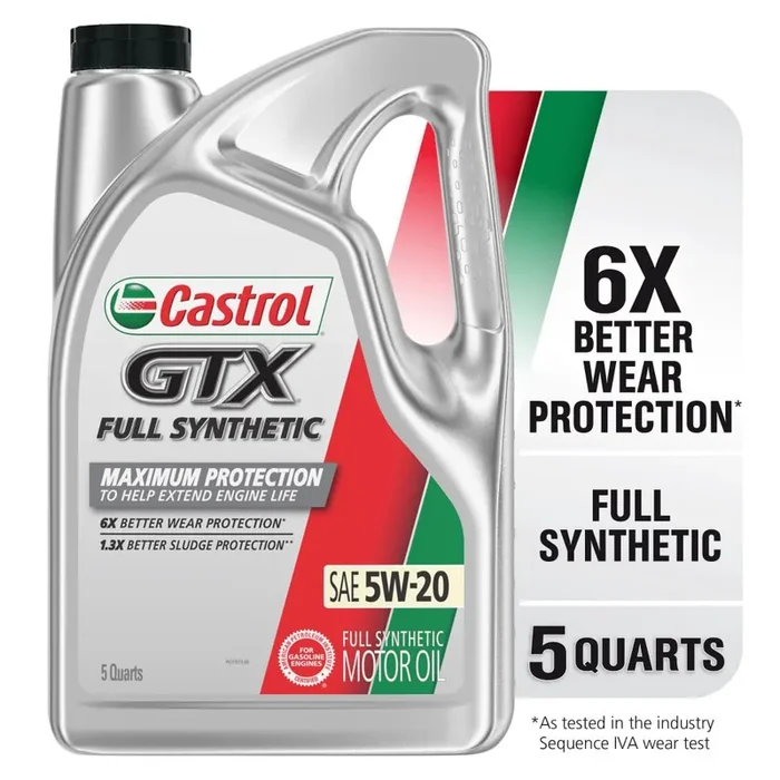 Castrol Gtx Full Synthetic Sae 5W-20 Motor Oil
