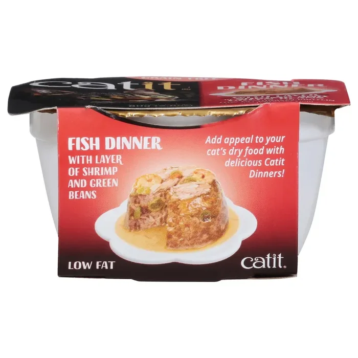 Cat It Grain-Free Fish Dinner with Shrimp and Green Beans Cat Food 2.8 oz