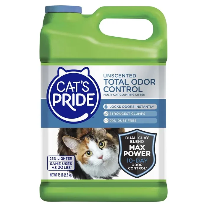 Cat‘s Pride Unscented Total Odor Control Multi-Cat Clumping Litter