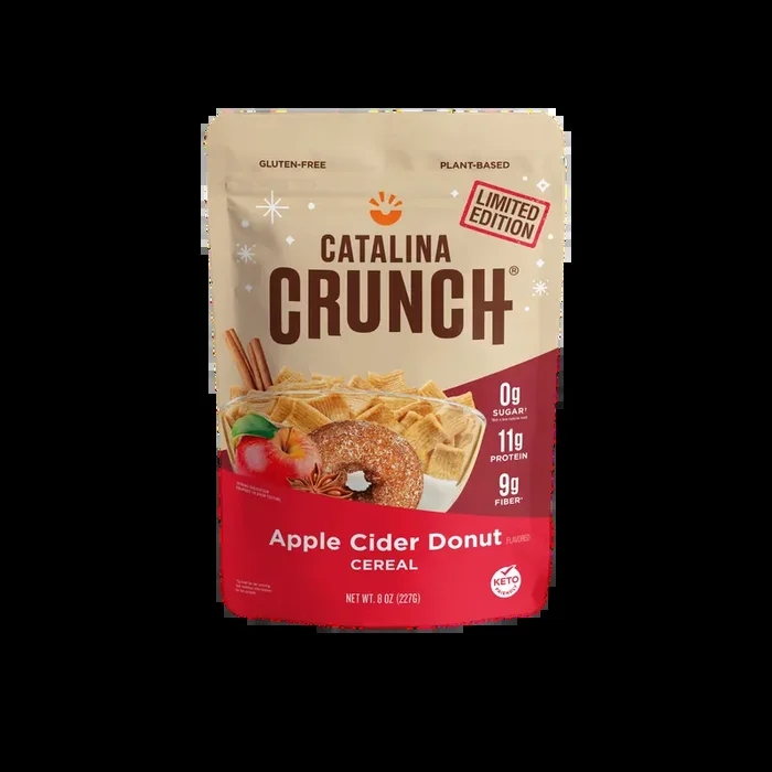 Catalina Crunch Apple Cider Donut Keto Cereal, 8 oz Bag