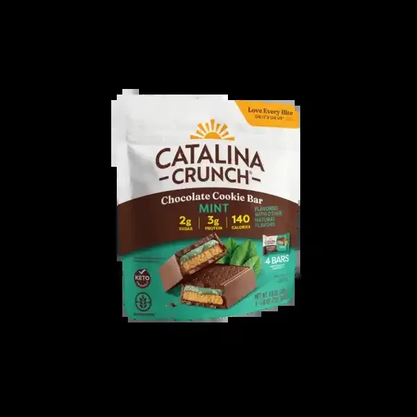 Catalina Crunch Chocolate Cookie Bar, Mint, 4-1.16 Oz