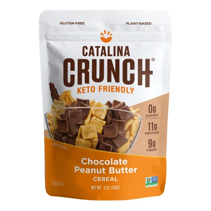Catalina Crunch Chocolate Peanut Butter Keto Cereal (9Oz Bags)