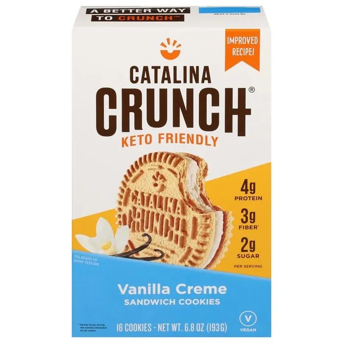 Catalina Crunch Vanilla Creme Keto Sandwich Cookies, 6.8 oz