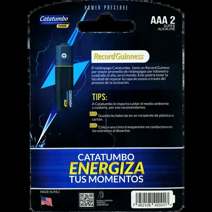 Catatumbo Aaa2 Super Alkal Batt