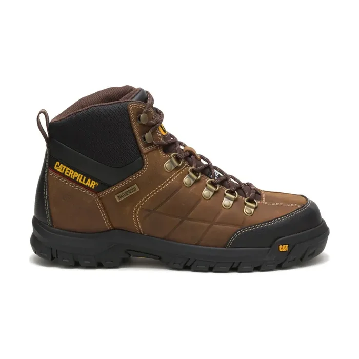 Caterpillar CAT THRESHOLD MEN‘s WATERPROOF STEEL TOE P90935 WATERPROOF ST BROWN 8.5