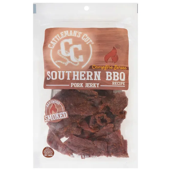 Cattleman‘s Cut Barbecue Pork Jerky – 8 Oz