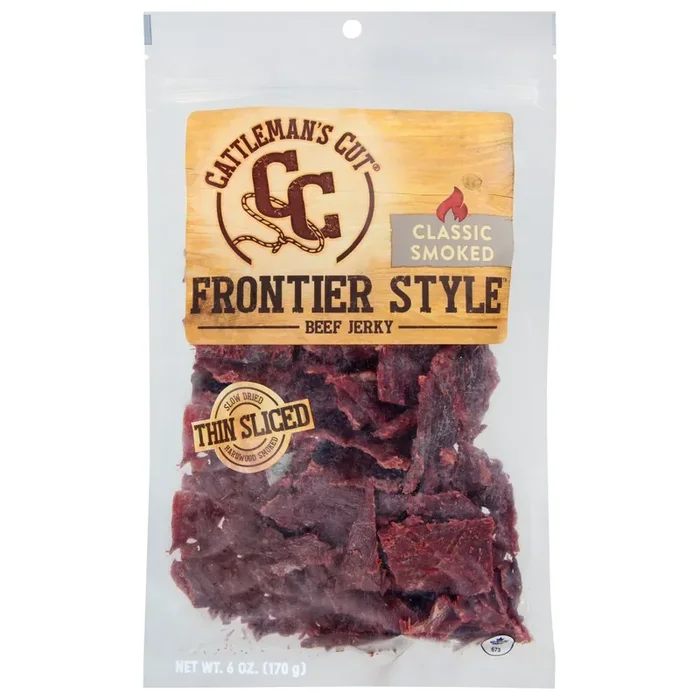 Cattleman‘s Cut Frontier Style Thin Sliced Classic Smoked Beef Jerky – 6 oz