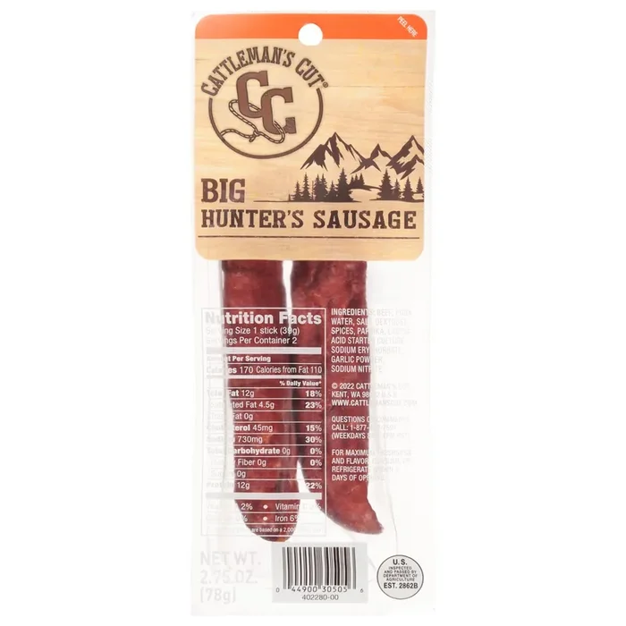 Cattleman‘s Cut Hunter‘s Sausage Big 2.75 oz