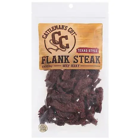 Cattlemans Cut Flank Steak Texas Style Beed Jerky- 9 oz