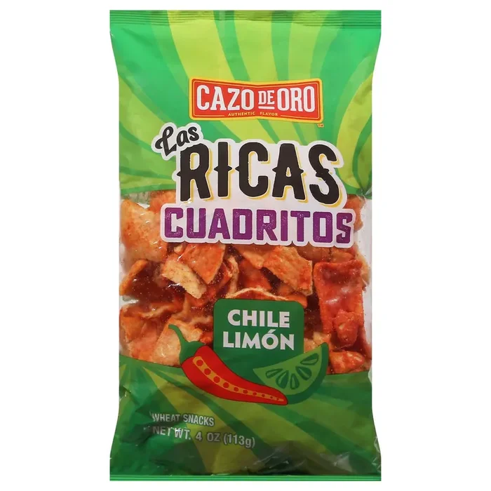 Cazo de Oro Las Ricas Cuadritos Chile Limon Wheat Snacks 4 oz