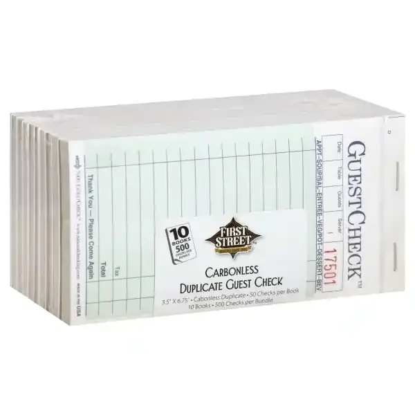 Cb02 Fs Guest Check G7000Sp 2 Part Green No Carbon