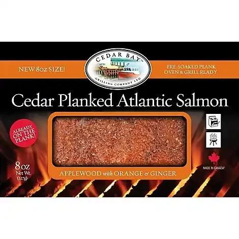 Cedar Bay Salmon Atlantic Cedar Planked Apple Wood Orange Ginger