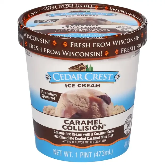 Cedar Crest Caramel Collision Ice Cream 1 pt