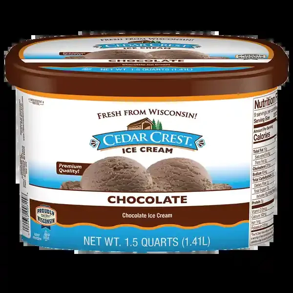Cedar Crest Chocolate Ice Cream