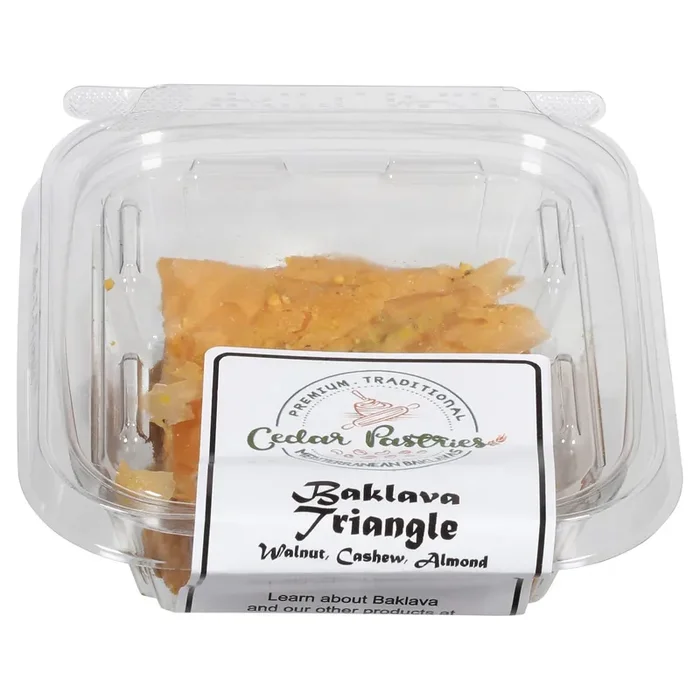 Cedar Pastries Walnut, Cashew, Almond Baklava Triangle 3.5 oz
