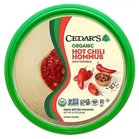 Cedar‘s Organic Hot Chili Hummus- 10 oz
