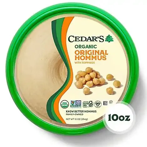Cedars Hommus Organic Original Tub – 10 Oz