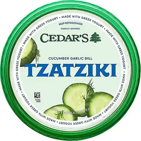 Cedars Tzatziki Cucumber Garlic Dill Tub – 12 Oz