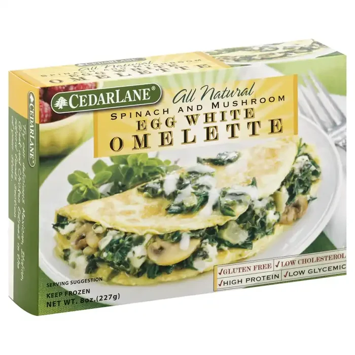 Cederlane All Natural Spinach And Mushroom Egg White Omlette