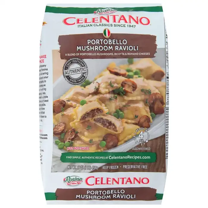 Celentano Portobello Mushroom Ravioli 16 oz