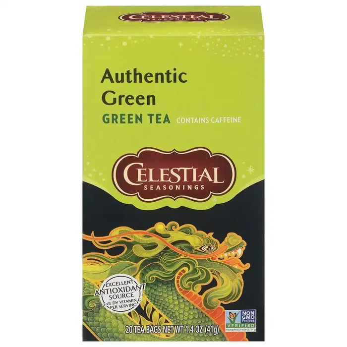 Celestial Seasonings Authentic Green Tea 20 Tea Bags