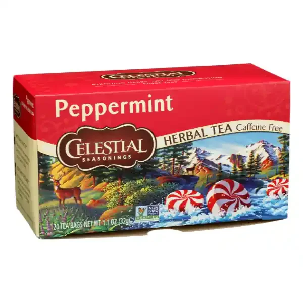 Celestial Seasonings Caffeine Free Peppermint Herbal Tea – 20 ct