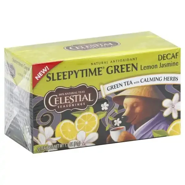 Celestial Seasonings Sleepytime Decaf Lemon Jasmine Green Tea Bags 20 ct Box