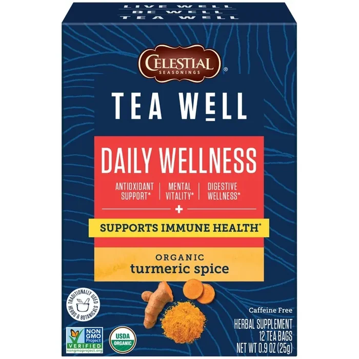 Celestial Seasonings Tea Well Turmeric Spice Herb Tea