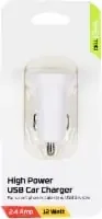 Cellcandy High Power Usb Car Charger – White