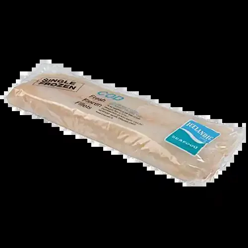 Cello Iceland Cod Fillet Skinless Cello Wrapped 1-2 Oz (BULK)