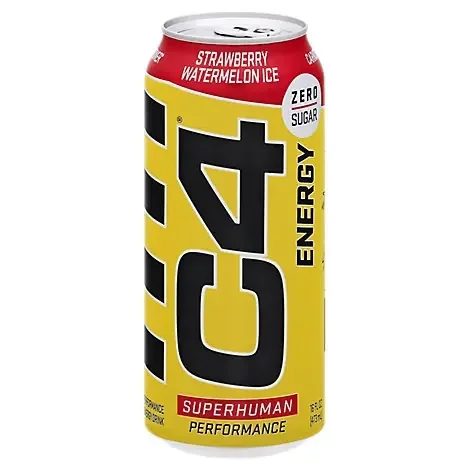 Cellucor C4 Original Energy Drink Zero Sugar Sparkling Strawberry Watermelon Ice – 16 fl oz